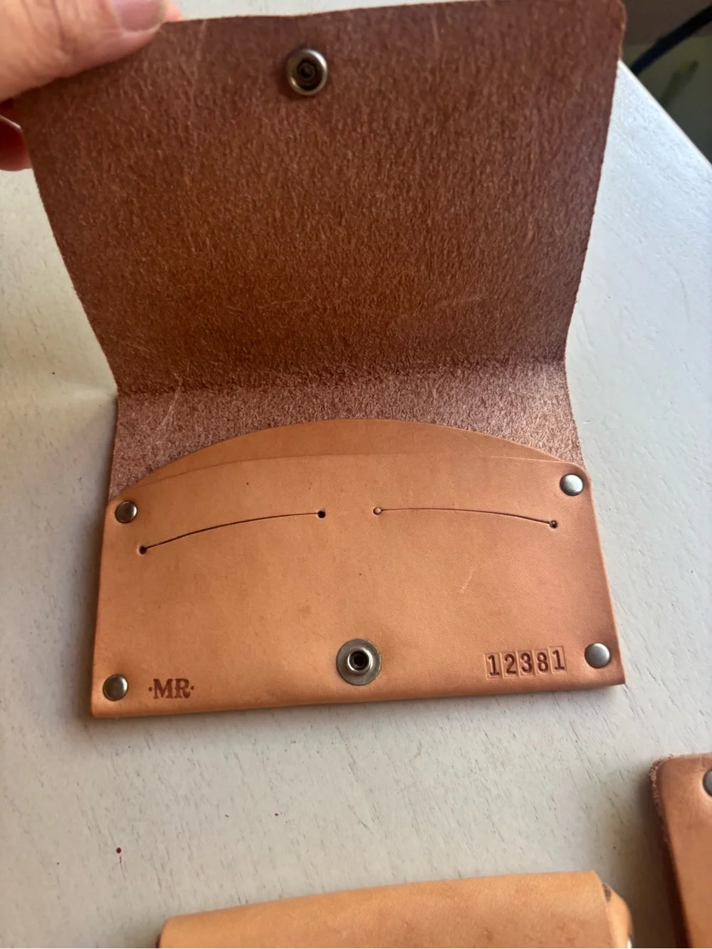 Mr. Lentz Leather messenger bag / travel set